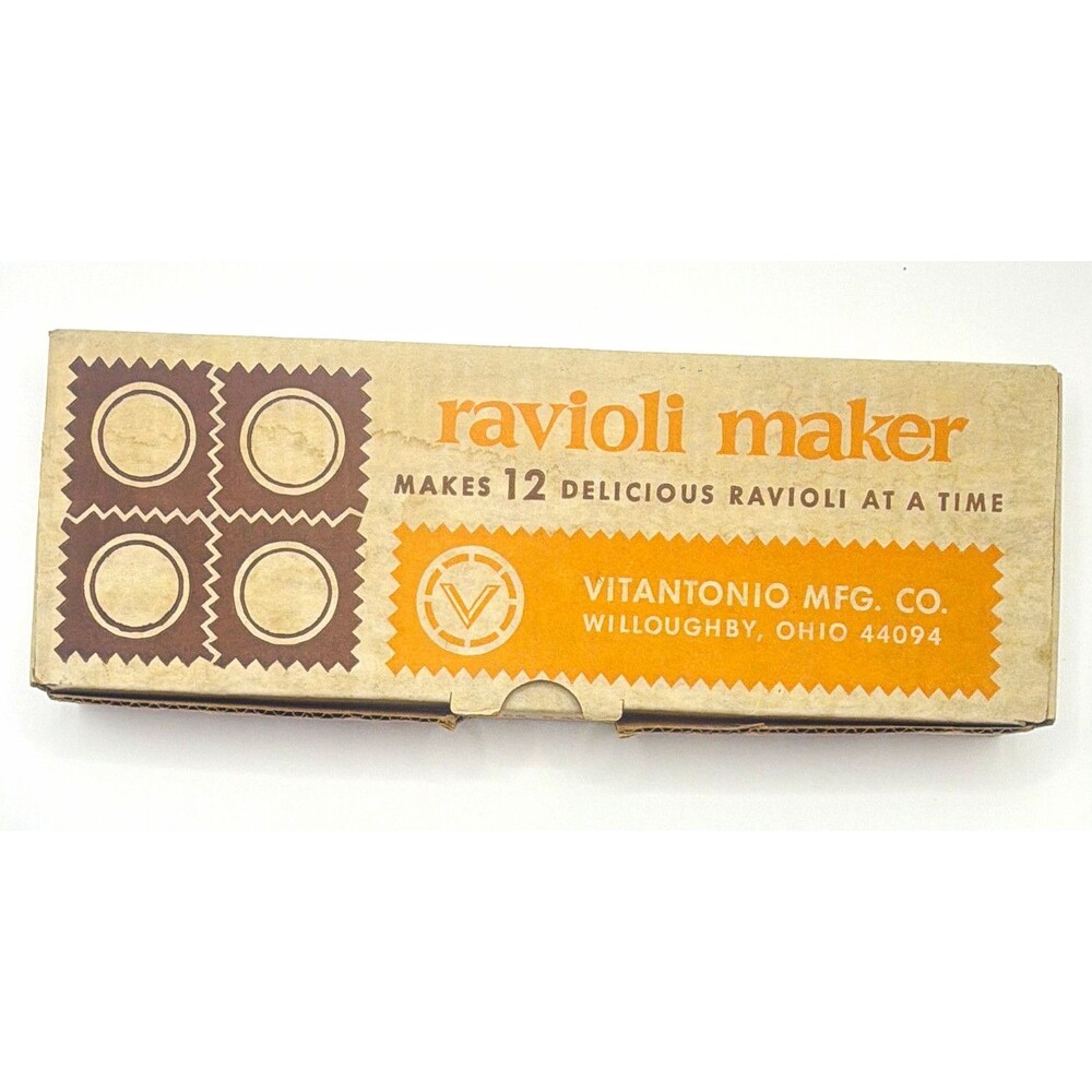 Vitantonio 512 Ravioli Maker 12-Hole Manual Pasta Mold Press Plastic/Metal